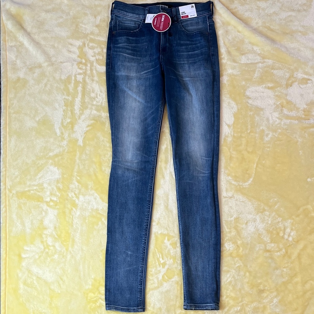 Express Dark Blue Women's Skinny Legging Jeans
